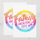 Familievakantie die herinneringen samenvoegen Klas Kaart (Voorkant / Achterkant)
