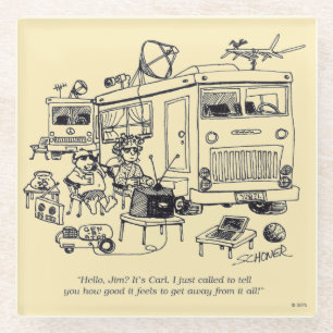 Familievakantie Glazen Onderzetter