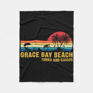 Familievakantie Grace Bay Beach Turks en Caicoseil Fleece Deken