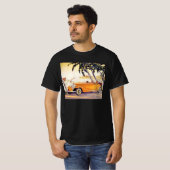 familievakantie in een converteerbare auto t-shirt (Voorkant volledig)