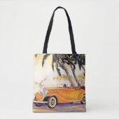 familievakantie in een converteerbare auto tote bag (Voorkant)