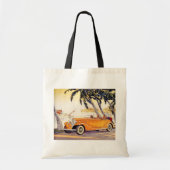  familievakantie in een converteerbare auto tote bag (Voorkant)
