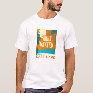Familievakantie oostelijke Lyme-strand T-shirt