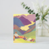  familievakantie, picknick in de bergen (Staand voorkant)