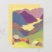  familievakantie, picknick in de bergen (Voorkant / Achterkant)