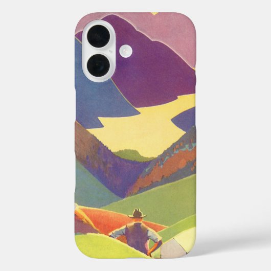 familievakantie, picknick in de bergen Case-Mate iPhone case (Achterkant)