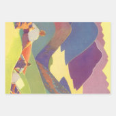  familievakantie, picknick in de bergen inpakpapier vel (Voorkant 2)