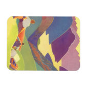 familievakantie, picknick in de bergen magneet (Horizontaal)