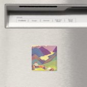  familievakantie, picknick in de bergen magneet (Insitu (Vaatwasser))