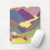  familievakantie, picknick in de bergen muismat (Met muis)