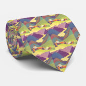  familievakantie, picknick in de bergen stropdas (Opgerold)