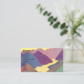  familievakantie, picknick in de bergen visitekaartje (Staand voorkant)