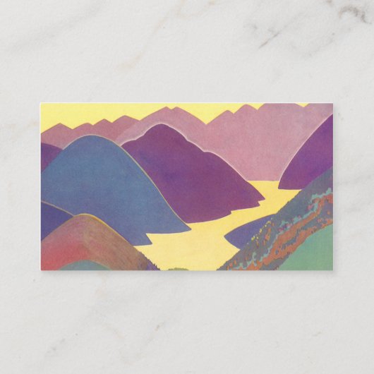  familievakantie, picknick in de bergen visitekaartje (Achterkant)