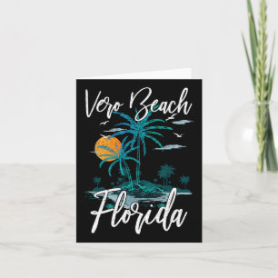 Familievakantie retro Sunset Florida Vero Beach Kaart