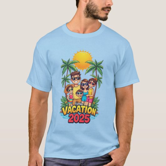 familievakantie t-shirt (Voorkant)
