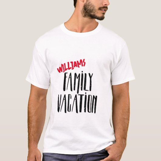 Familievakantie T-Shirt (Voorkant)