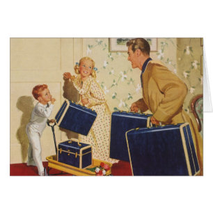 familievakantie, vader, Kinderen en koffers