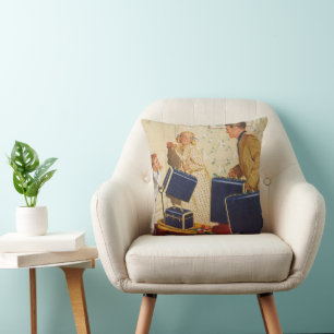 familievakantie, vader, Kinderen en koffers Kussen