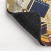  familievakantie, vader, Kinderen en koffers Muismat (Hoek)