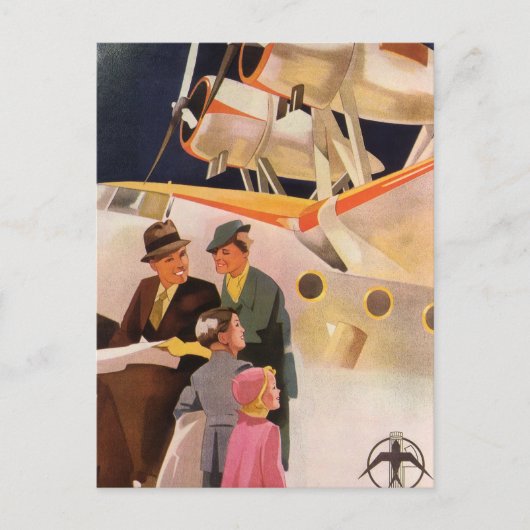  familievakantie via Seaplane met Propellers Briefkaart (Voorkant)