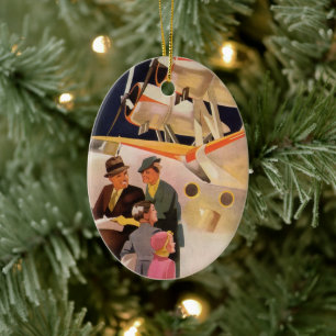 familievakantie via Seaplane met Propellers Keramisch Ornament