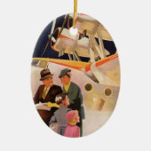  familievakantie via Seaplane met Propellers Keramisch Ornament (Voorkant)