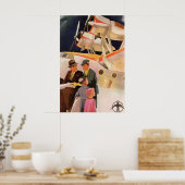  familievakantie via Seaplane met Propellers Poster (Keuken)