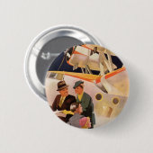  familievakantie via Seaplane met Propellers Ronde Button 5,7 Cm (Voorkant /achterkant)