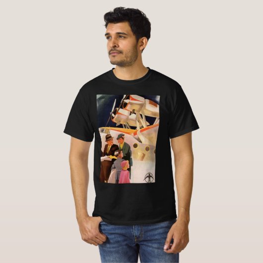  familievakantie via Seaplane met Propellers T-shirt (Voorkant volledig)