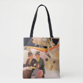  familievakantie via Seaplane met Propellers Tote Bag (Voorkant)