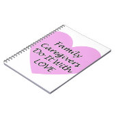 Familieverzorgers doen het met liefde notitieboek (Linkerzijde)