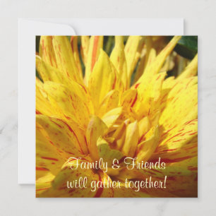 Familievrienden komen samen! Uitnodigingen Dahlia