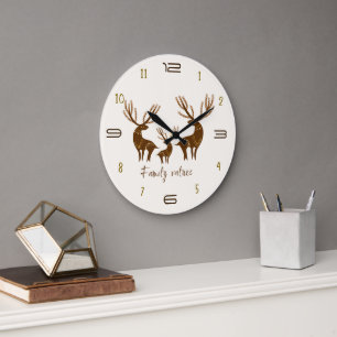 Familiewaarden Herten Wandklok