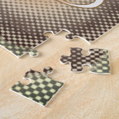Familiewapen Schild Achternaam Legpuzzel (Zijkant)