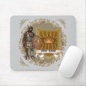 Familiewapen Schild Achternaam Muismat (Met muis)