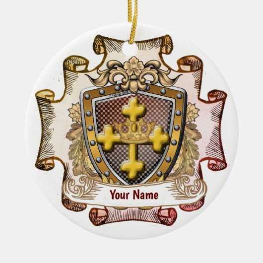 Familiewapen Valor familienaam ornament (Voorkant)