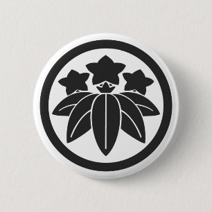 [Familiewapens] Bloemen Ronde Button 5,7 Cm