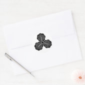 [Familiewapens] drie eikenbladeren Ronde Sticker (Envelop)
