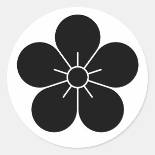 [Familiewapens] Kersenbloesem Ronde Sticker