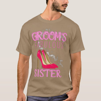Familieweddenschap Gift Grooms Fabulous Zuster T-shirt