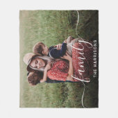 Familiewitte Manuscript de Bekleding van de Foto Fleece Deken (Voorkant)