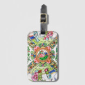 Famille Rose Bagagelabel (Voorkant (verticaal))