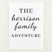 Family Adventures Modern Minimal Design Planner (Voorkant)