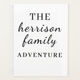 Family Adventures Modern Minimal Design Planner