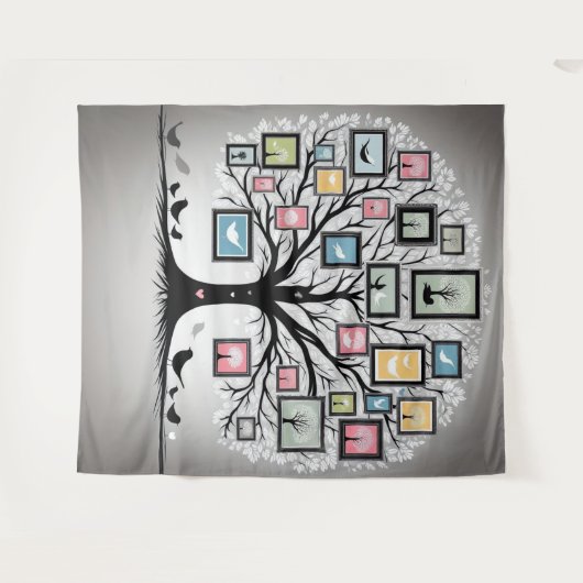 Family Afbeelding Tree 02 Wandkleed (Voorkant (horizontaal))