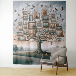 Family Afbeelding Tree 03 Wandkleed