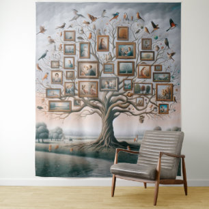 Family Afbeelding Tree 03 Wandkleed