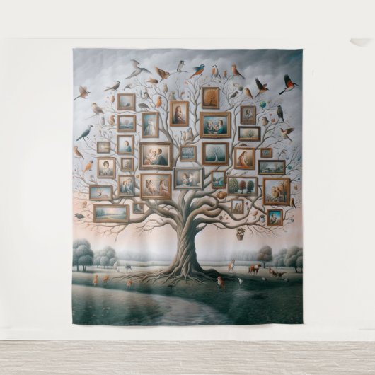 Family Afbeelding Tree 03 Wandkleed (Voorkant)