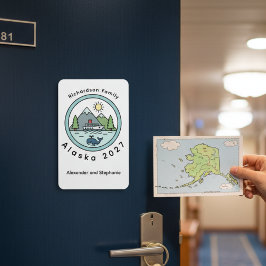 Family Alaska Cruise door marker Magneet