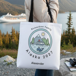 Family Alaska Cruise Trip Tote Bag